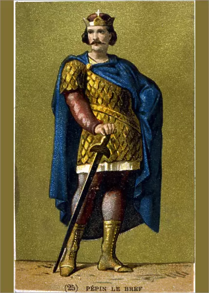 Pepin the Short, King of the Franks from 751, 19th century