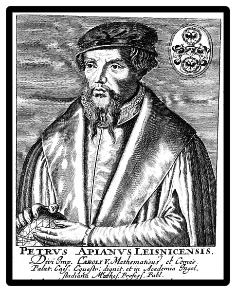 Peter Apian (1495-1552), German geographer, mathematician and astronomer