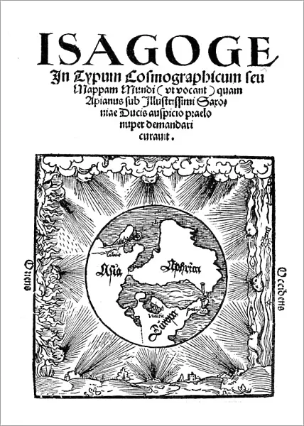 Title page of Isagoge in Typum Cosmographicum seu Mappam Mundi by Peter Apian, 1523