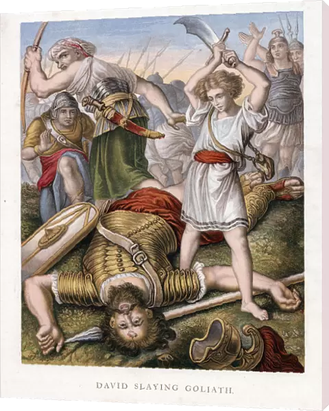 David slaying Goliath, c1860