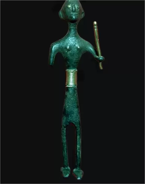 Bronze and gold Canaanite deity