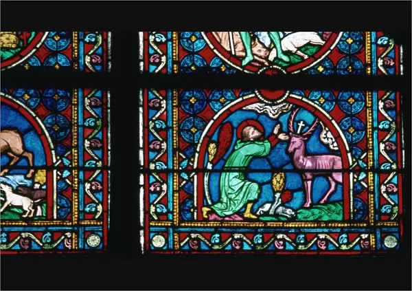 Window detail from Notre Dame of St Eustace, 14th century