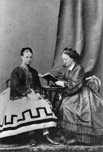 Grand Duchess Maria Alexandrovna of Russia with Anna Tyutcheva, 1864