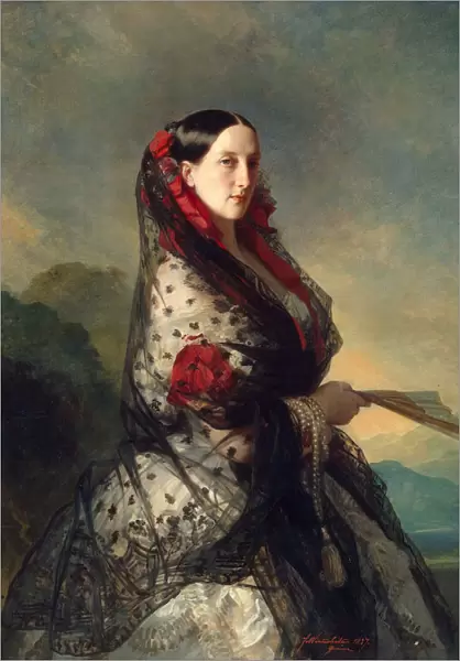Grand Duchess Maria Nikolaevna of Russia, 1857. Artist: Franz Xaver Winterhalter