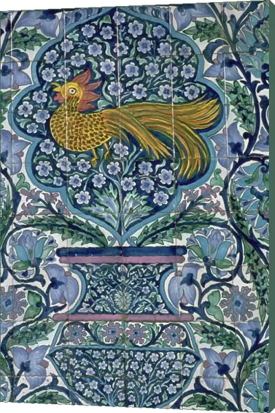 Detail of a tile design in Nabeul, Tunisia