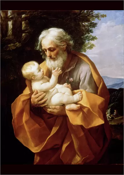 Saint Joseph with Infant Christ, 1620s. Artist: Guido Reni