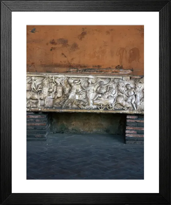 Framed Print : Roman Marble Sarcophagus Print Framed Print : Roman Marble Sarcophagus Print