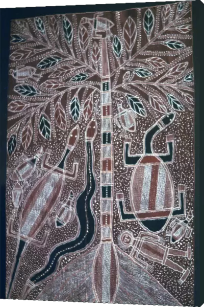 Australian Aborigine bark painting