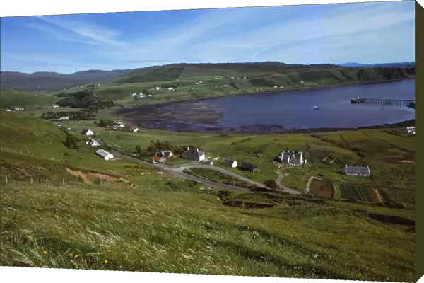 Uig village & bay, Isle of Skye, Scotland, 20th century. Artist: CM Dixon