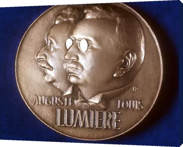 Obverse of medal commemorating 50 years of cinematography by the Lumiere brothers, 1945