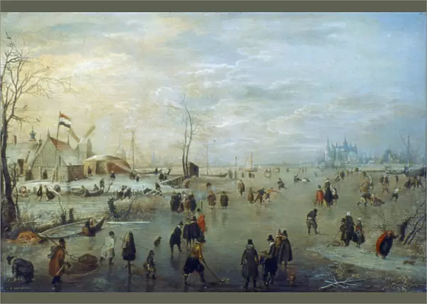 Winter Landscape, 1630-1634. Artist: Hendrick Avercamp