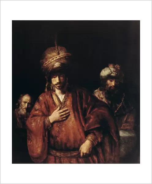 Haman Recognizes His Fate, c1665. Artist: Rembrandt Harmensz van Rijn