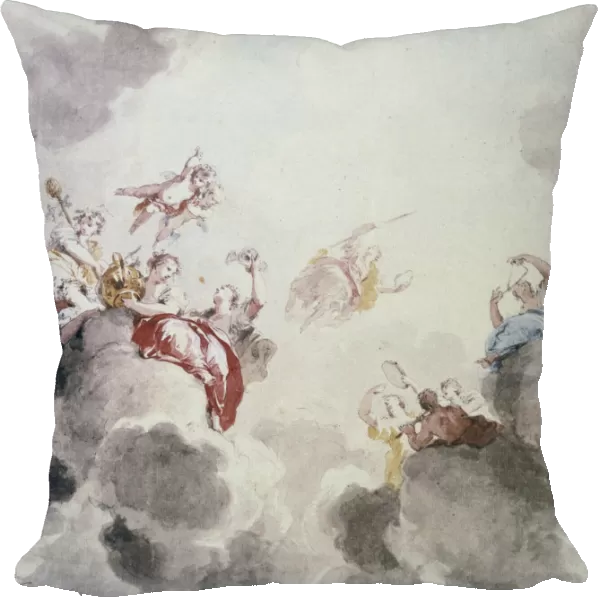 Heavenly scene, 18th century. Artist: Jacob de Wit