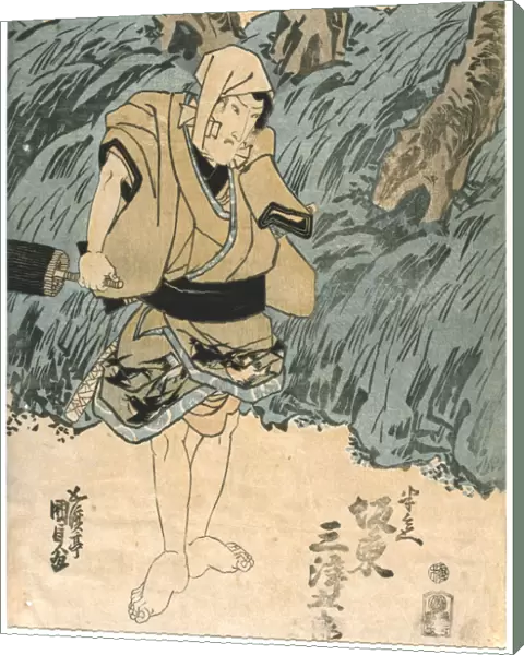 The Actor, Bando Mitsugoro, 1844. Artist: Utagawa Kunisada