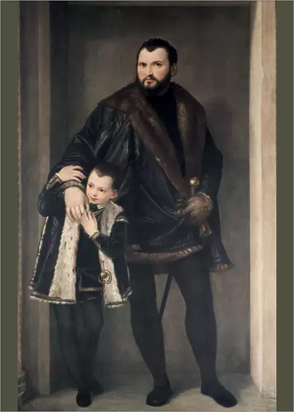 Giuseppe da Porto and his Son, 16th century. Artist: Paolo Veronese