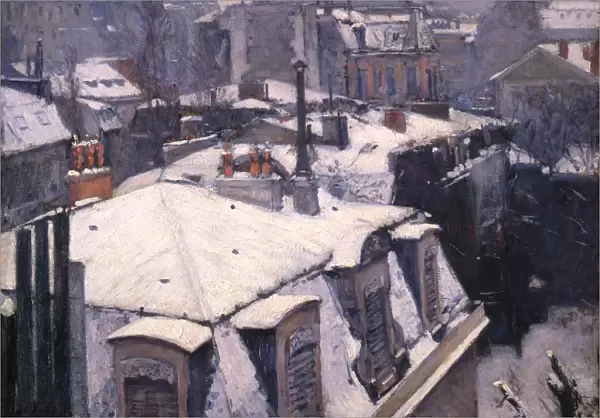 Snow on Roofs, 1878. Artist: Gustave Caillebotte