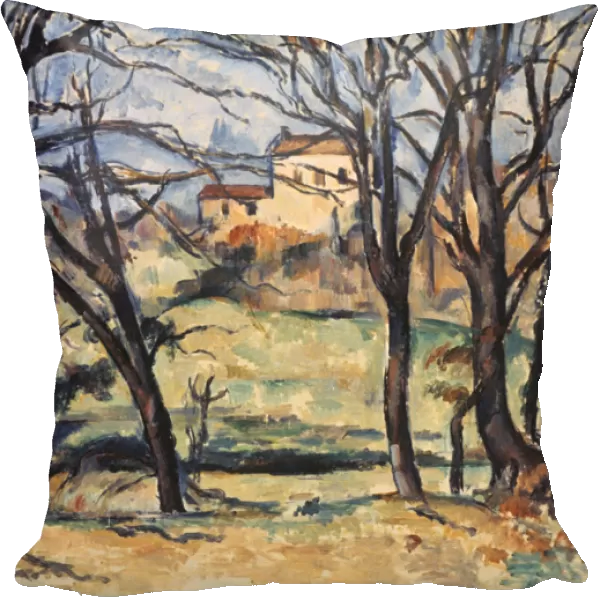 House behind Trees on the Road to Tholonet, c1885. Artist: Paul Cezanne