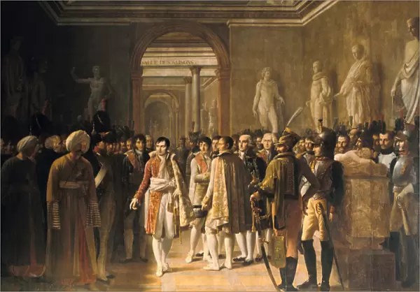 Napoleon receiving at the Louvre the deputies of the army 8 December 1804, 1808. Artist: Gioacchino Giuseppe Serangeli