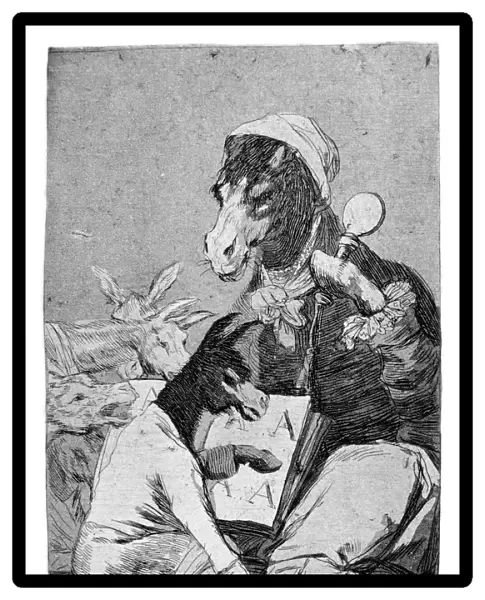 Might not the pupil know more?, 1799. Artist: Francisco Goya