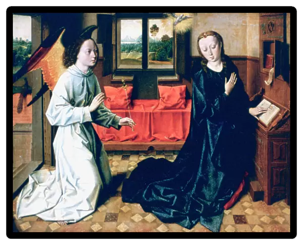 The Annunciation, 1465-1470. Artist: Dieric Bouts