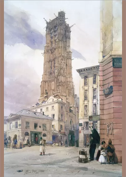 St Jacques Tower, 1834. Artist: Thomas Shotter Boys