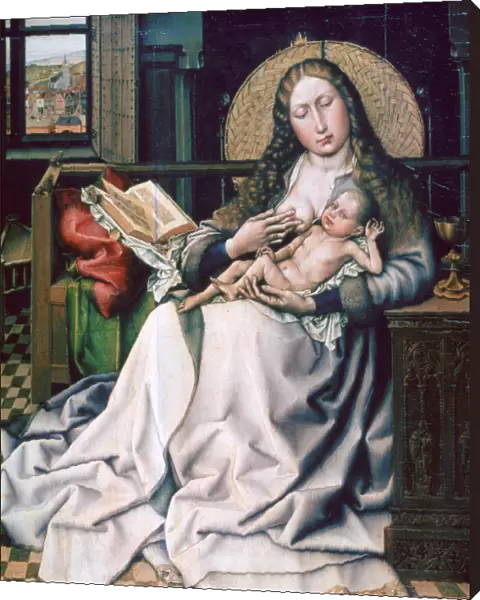 The Virgin and Child before a Firescreen, 1440. Artist: Robert Campin