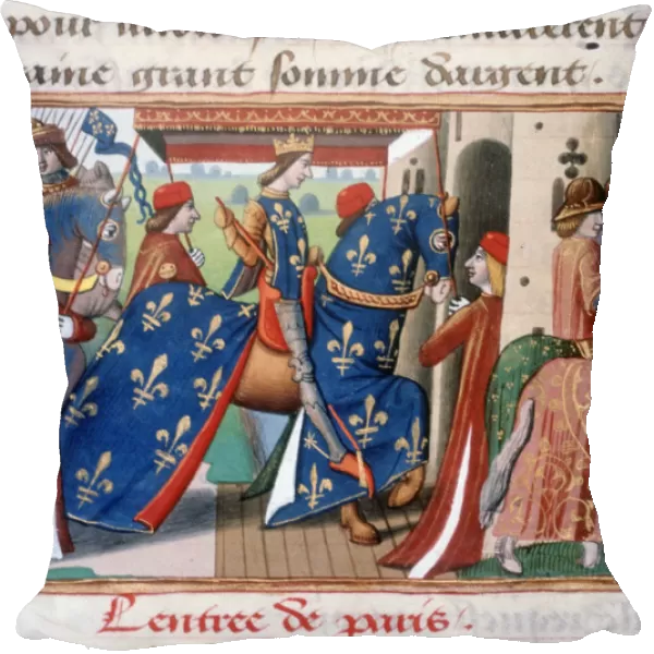 Entry of Charles VII into the city of Paris, 12 November 1437, (c1484)