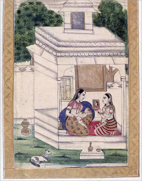 Dhanashri Ragini, Ragamala Album, School of Rajasthan, 19th century