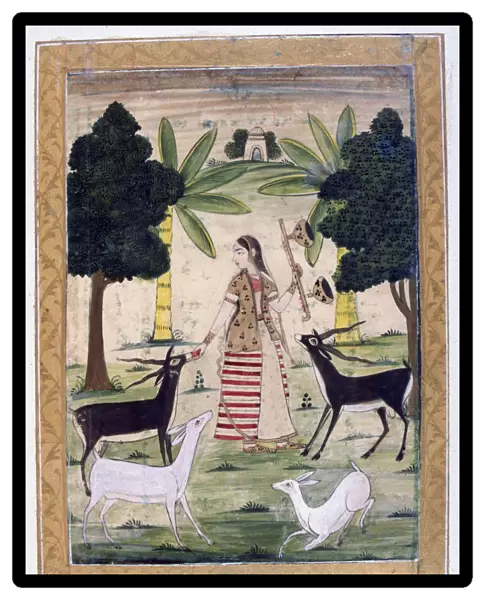 Todi Ragini, Ragamala Album, School of Rajasthan, 19th century