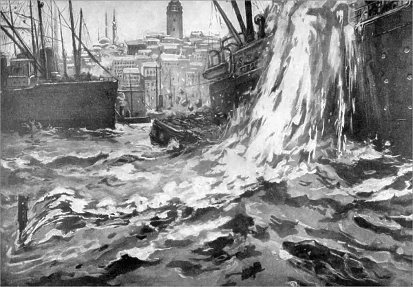 Sinking of the Merchant Ship Stamboul, Istanbul Harbour. May 25th 1915