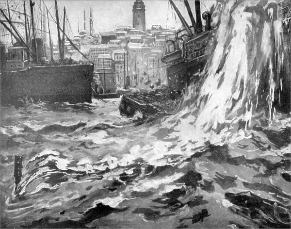 Sinking of the Merchant Ship Stamboul, Istanbul Harbour. May 25th 1915