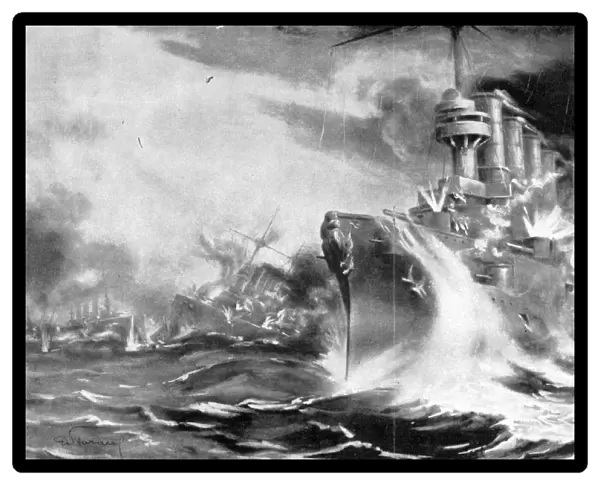 Battle of the Falkland Islands, 8 December 1914, (1915)
