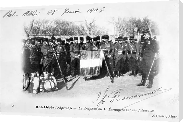 1st regiment of the French Foreign Legion, Sidi Bel Abbes, Algeria, 1906. Artist: J Geiser