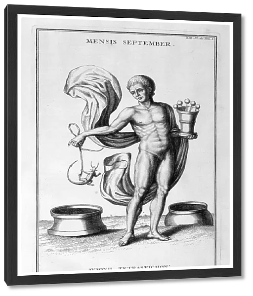 A representation of September, 1757. Artist: Bernard de Montfaucon