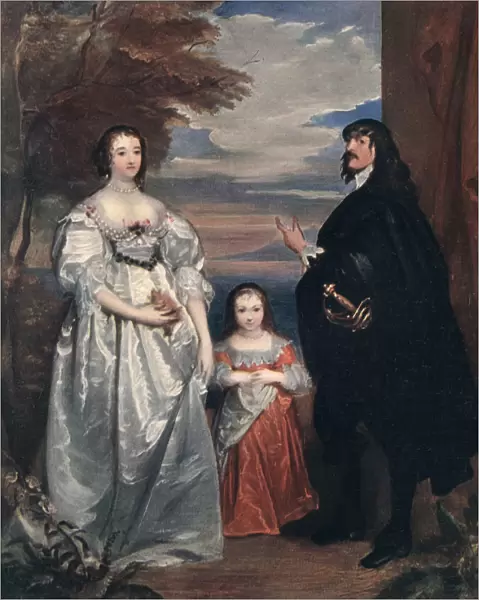 The Earl and Countess of Derby and Child, 1632-1641 (1910). Artist: Anthony van Dyck