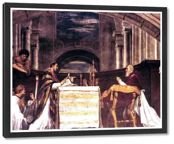 The Mass at Bolsena detail, 1512. Artist: Raphael
