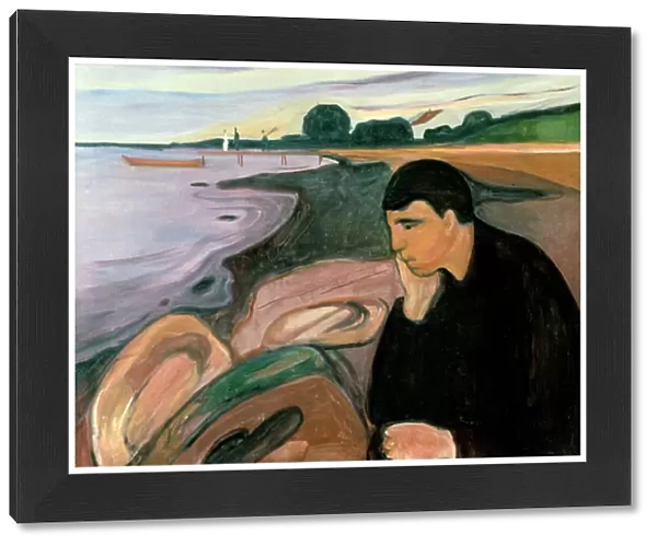 Melancholy, 1894-1895. Artist: Edvard Munch