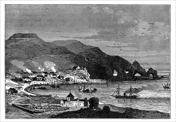 Thorshavn, the capital of the Faroe Islands, c1890