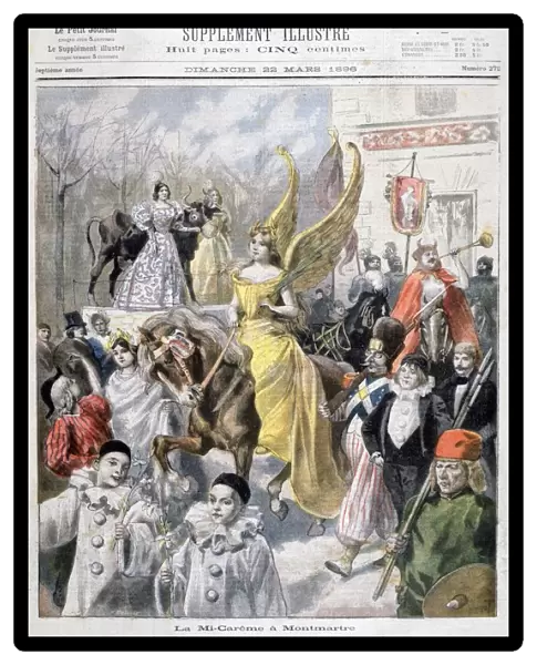 Mid-Lent celebrations, Paris, 1896. Artist: F Meaulle
