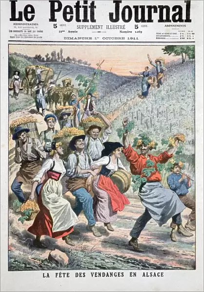 Festival of the grape harvest in Alsace, 1911