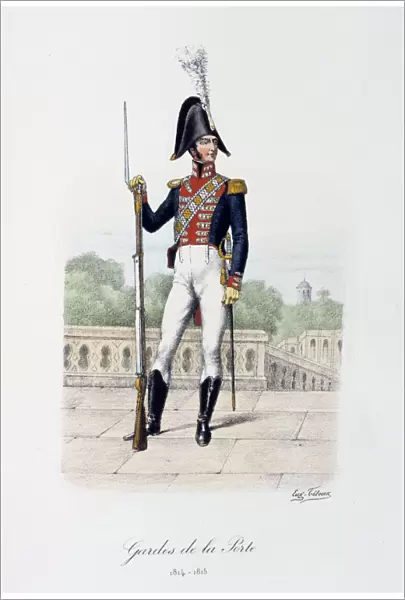 Gardes de la Porte, 1814-15 Artist: Eugene Titeux