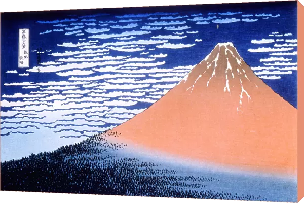 Red Fuji, 1823-1831. Artist: Hokusai