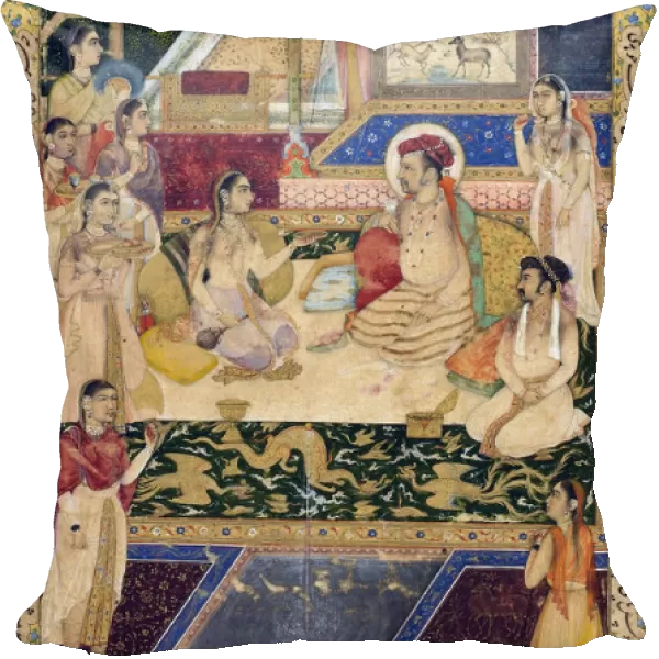 Jahangir and Prince Khurram with Nur Jahan, c1624-1625