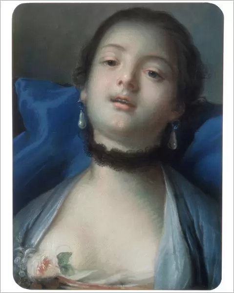 Female Head, 18th century. Artist: Francois Boucher