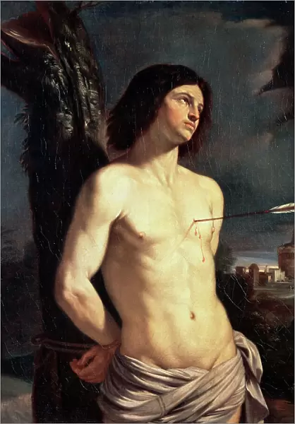 Saint Sebastian, 1642. Artist: Guercino