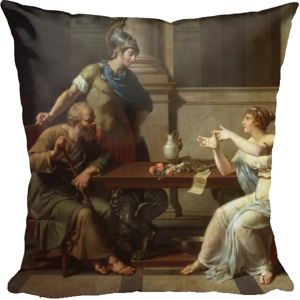Socrates and Alcibiades at Aspasia, 1801. Artist: Nicolas Andre Monsiau