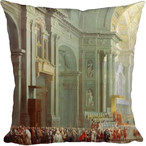 Interior of the Basilica of Saint Peter in Rome, 18th century. Artist: Giovanni Paolo Panini