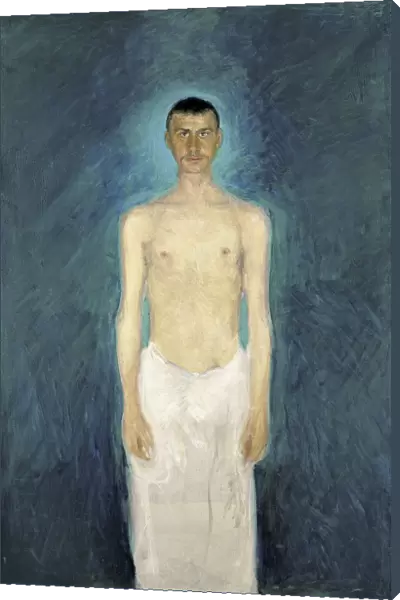 Semi-Nude Self-Portrait, 1904-1905. Artist: Gerstl, Richard (1883-1908)