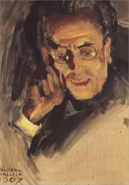 Portrait of Gustav Mahler, 1907. Artist: Gallen-Kallela, Akseli (1865-1931)