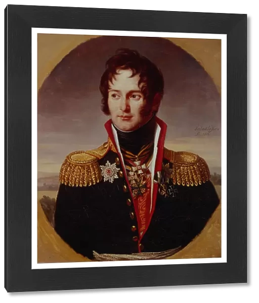 Portrait of Pyotr Alexandrovich Chicherin (1778-1848), 1814. Artist: Lefevre, Robert (1756-1830)